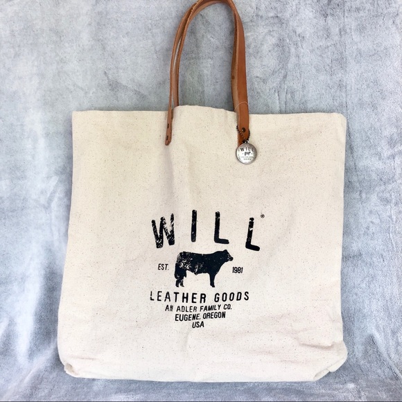 New Will Leather Goods XL Canvas Bag - Picture 4 of 8